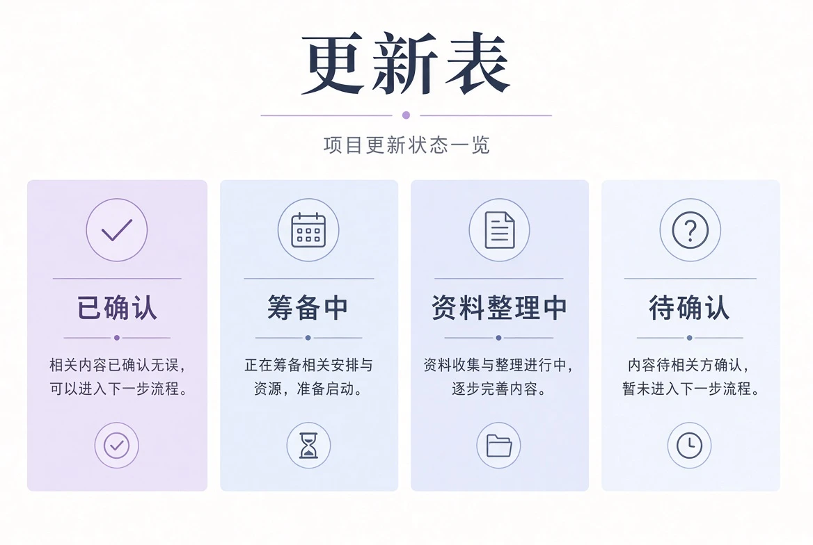 档期表